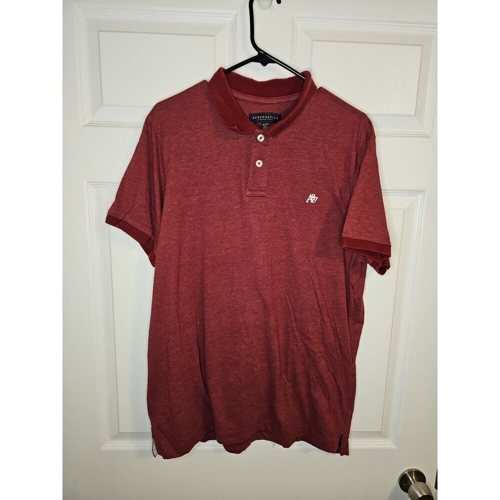 Vintage Aeropostale Polo Shirt Mens Size XL Maroon Golf Casual Rugby Outdoors